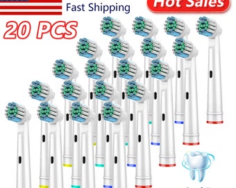 20PCS Precision Electric Toothbrush Replacement Fit For Oral B Braun Brush Heads Fast Shipping