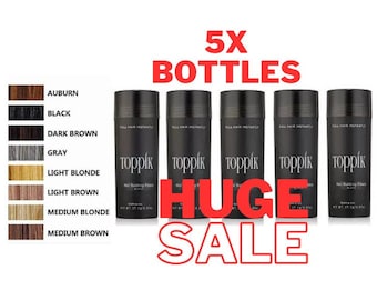 Bottles Toppik  Dark Brown Toppik  Medium Brown Light Brown Black Toppik Keratin Large  27.5g Toppik Hair Building & Thickening Fiber
