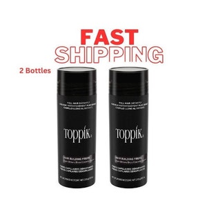 Toppik Dark Brown Black Medium Brown Grey Light Blonde Medium Blonde 27.5g Toppik Hair Building & Thickening Fiber 2 Black Bottles