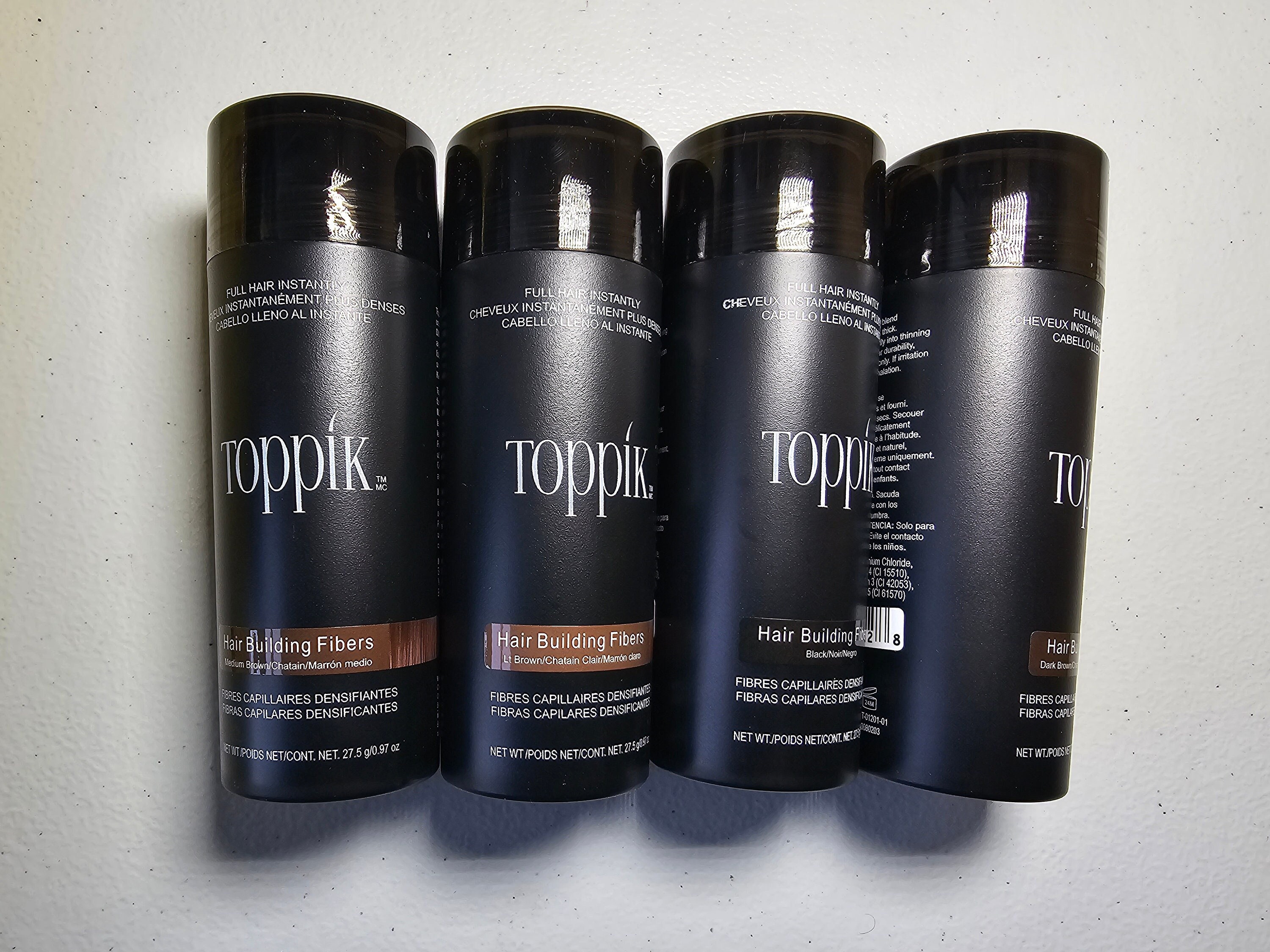 Toppik Dark Brown Black Medium Brown Grey Light Blonde Medium Blonde 27