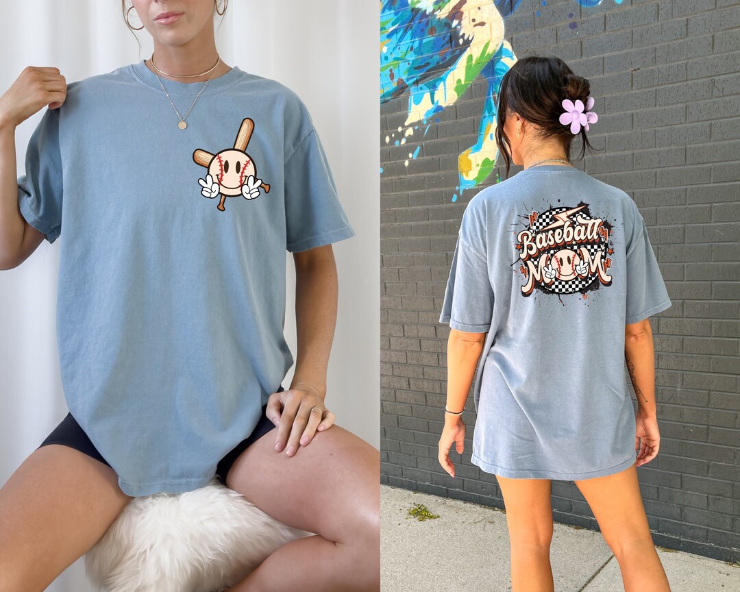 Comfort Colors® Retro Baseball Mom Shirt Baseball Mama Etsy España