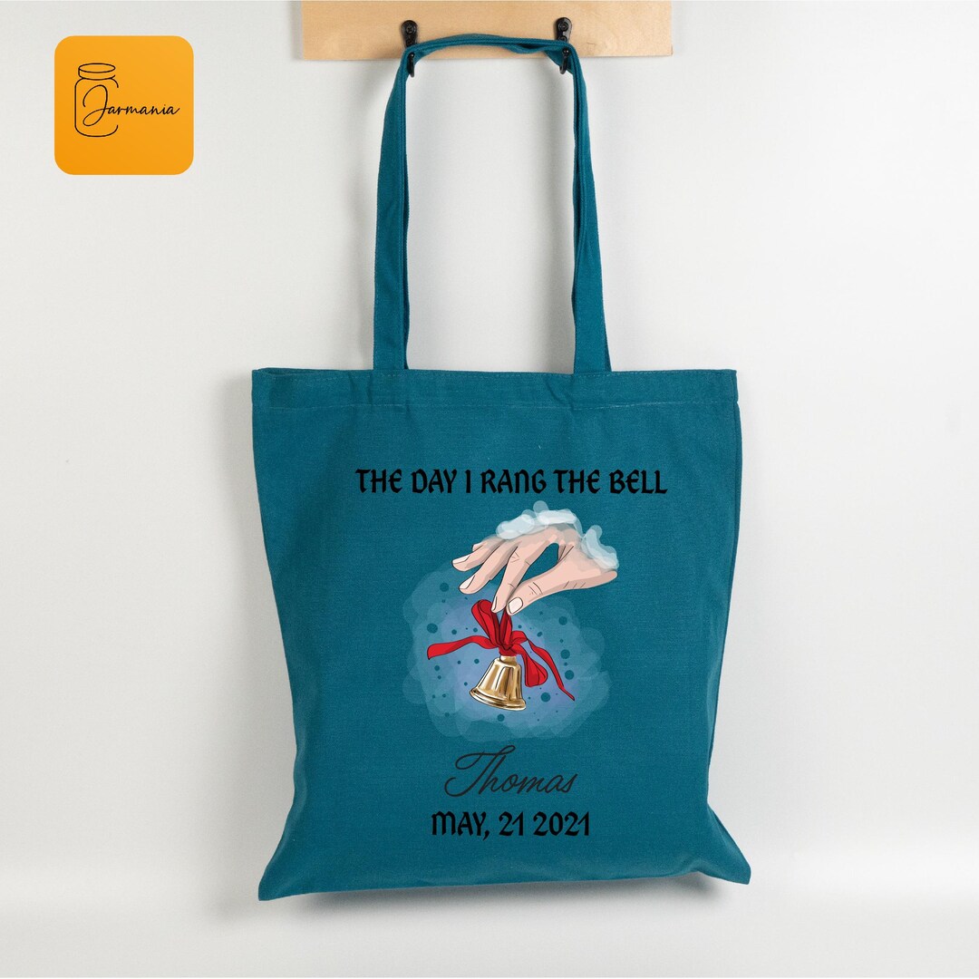 Custom Last Day of Chemo Tote Bag, Personalized Cancer Survivor Bag