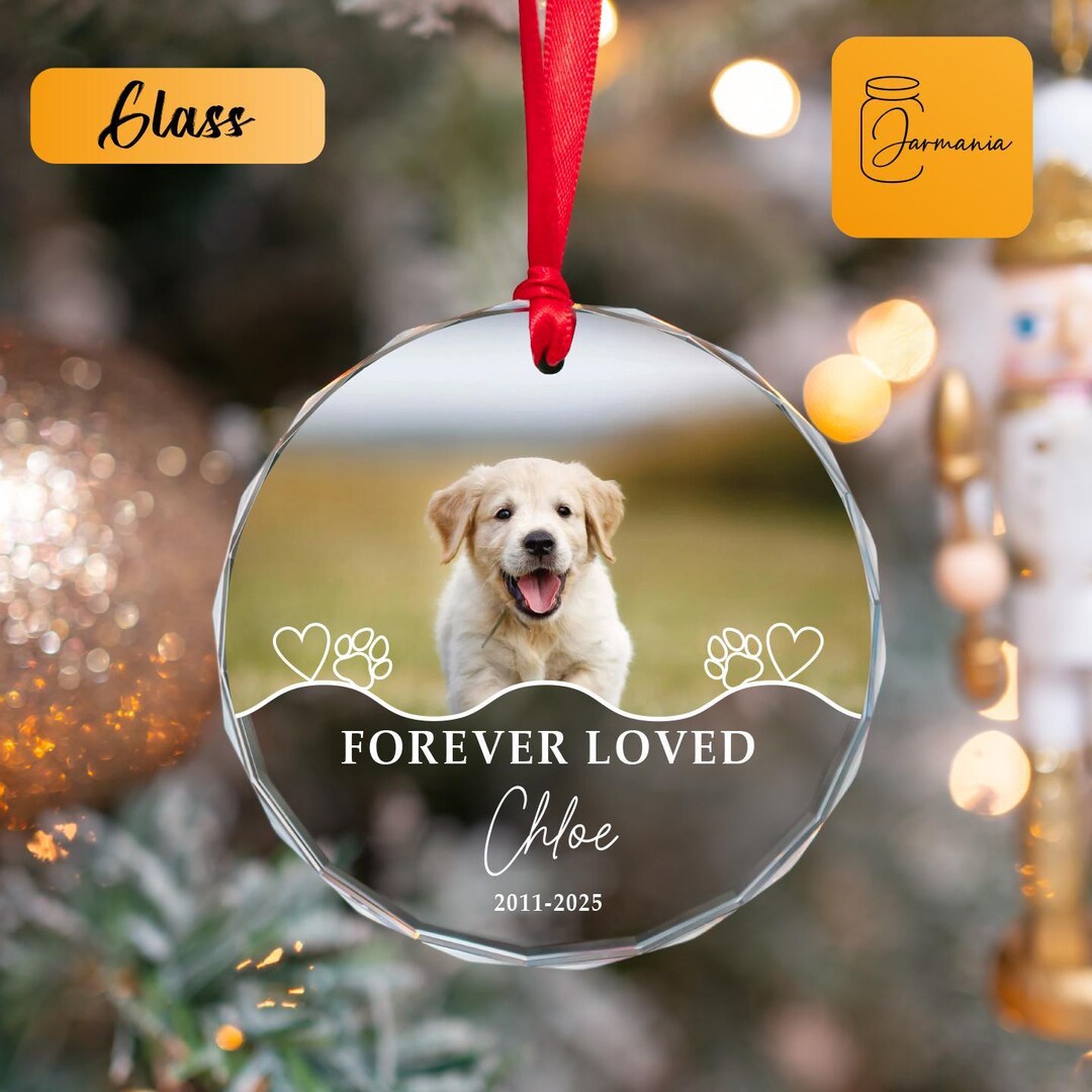 Personalized Dog Memorial Ornament, Pet Loss Remembrance Gift - Etsy