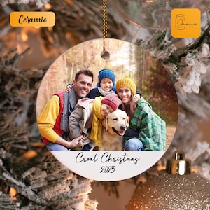 Décoration personnalisée : souvenir de famille, cadeau de décoration photo de Noël