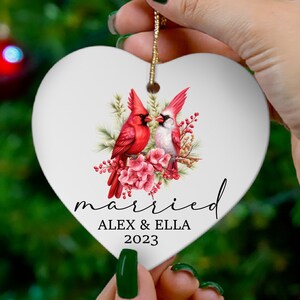 Our First Christmas Married as Mr and Mrs Ornament Personalized First Christmas Married Ornament  Mr and Mrs Tree Christmas Ornament