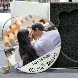 Wedding Gift, newlywed gift, married ornament, engagement gift, bridal shower gift, engagement ornament, married Christmas, couples gift