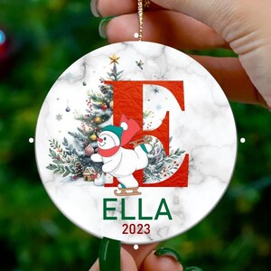 2023 Family Name Ornament - Personalized Family Ornament - 2023 - Custom Initial Ornament - Christmas gift - Family Keepsake - Monogram