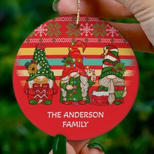 Personalized Family of 3 Christmas Ornament, Family of 3 Custom Family Christmas Ornament, First New Born Christmas Ornament