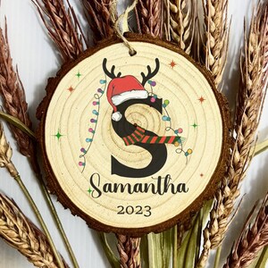 Monogram Alphabet Ornament, Ornamentation Custom Initial Ornament, family ornament, Personalized Ornament Name, Family Christmas Ornament