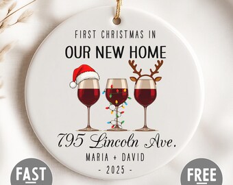 First Home Ornament | First Christmas New Home Ornament 2025 | Our First Home Ornament