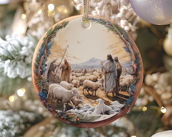 Nativity Christmas Ornament - The Greatest Gift of All Ornament - Christian Ornament Christmas Gift