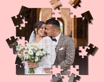 Puzzle photo personnalisé - Amusement en famille, cadeau de vacances, décoration d'intérieur, détente, objet de collection pour mariage, activité de Noël, puzzle personnalisé