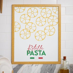 Rotelle Pasta Print: Italian Kitchen Wall Art (Digital Download)
