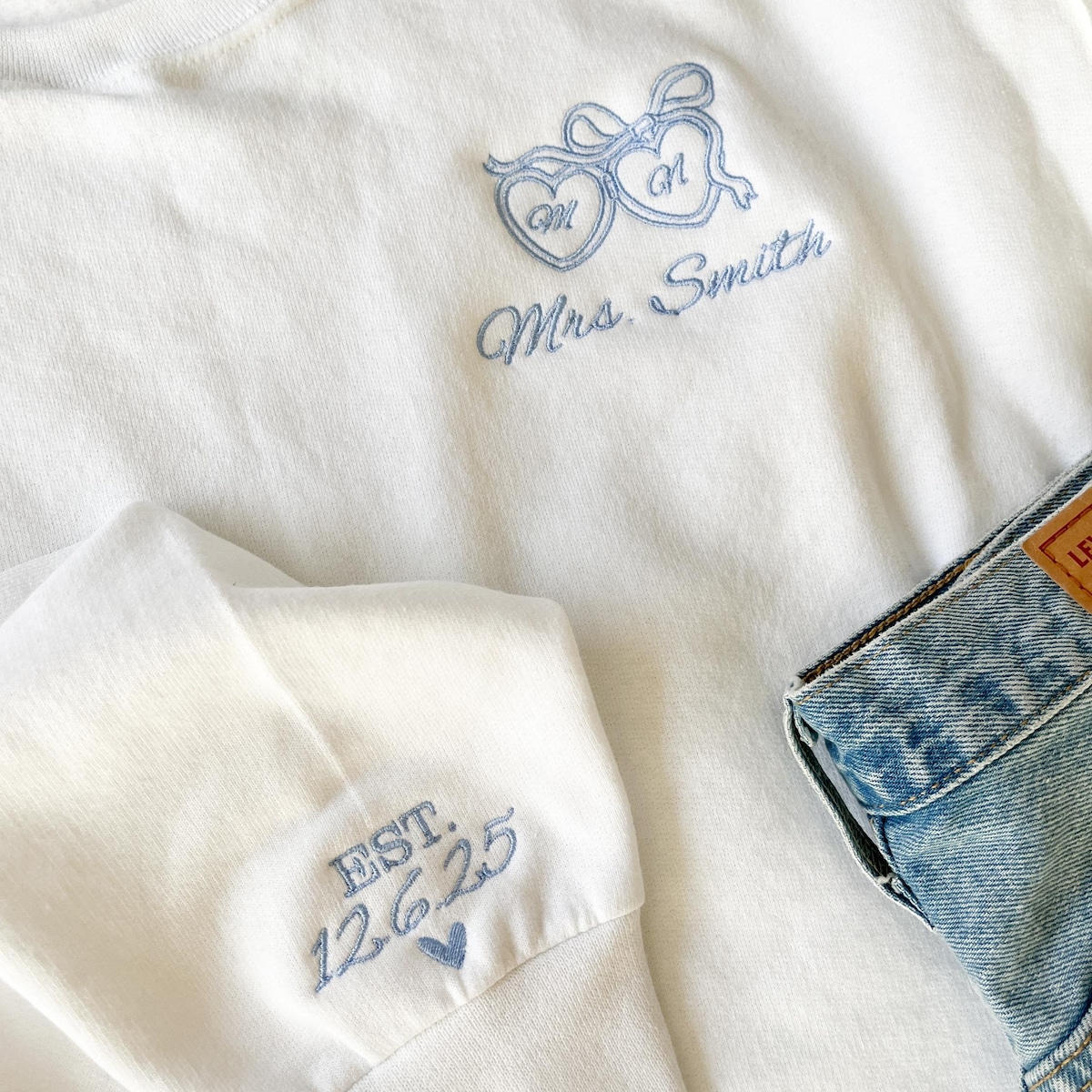 Bridal Shower Item: Personalized Bride Sweatshirt, Embroidered Future Mrs. Sweatshirt, Custom Bride to Be Crewneck, Engagement Gift, Last Name Bride Sweatshirt - Etsy