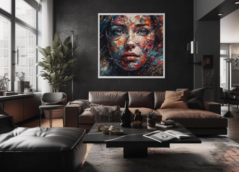 PRINTABLE ART Digital Download Between Land Digital Wall Art AI Digital