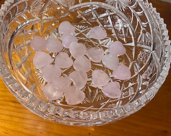 Mini rose quartz heart