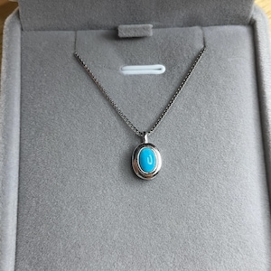 Sterling silver turquoise necklace