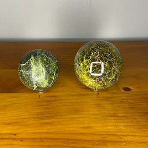 Green opal spheres