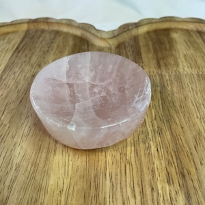 Rose quartz bowl