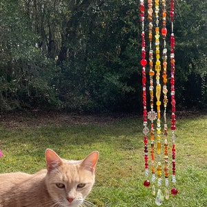 Handmade glass/crystal bead suncatcher