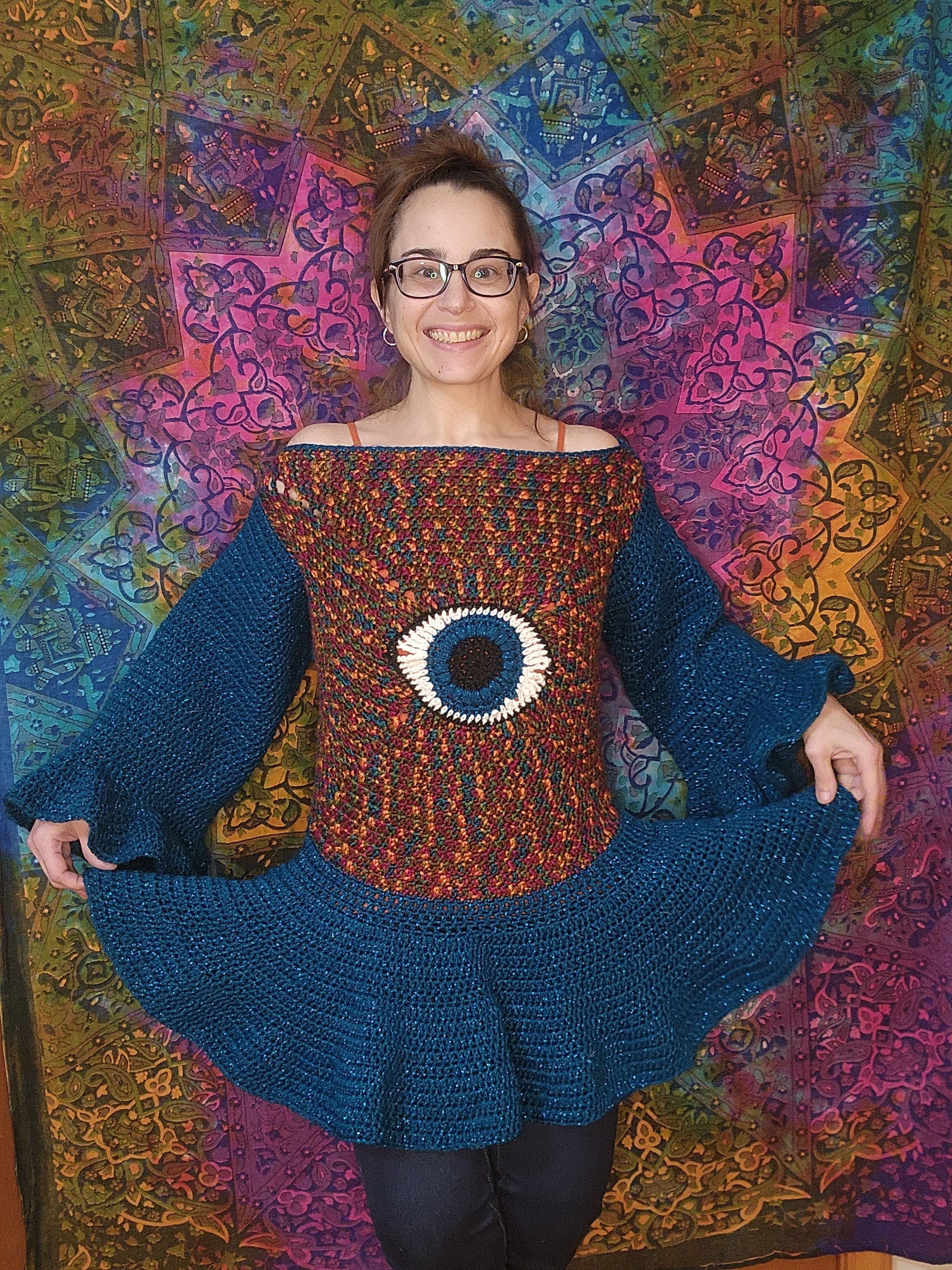evil eye crochet dress Evil Eye Crochet Dress