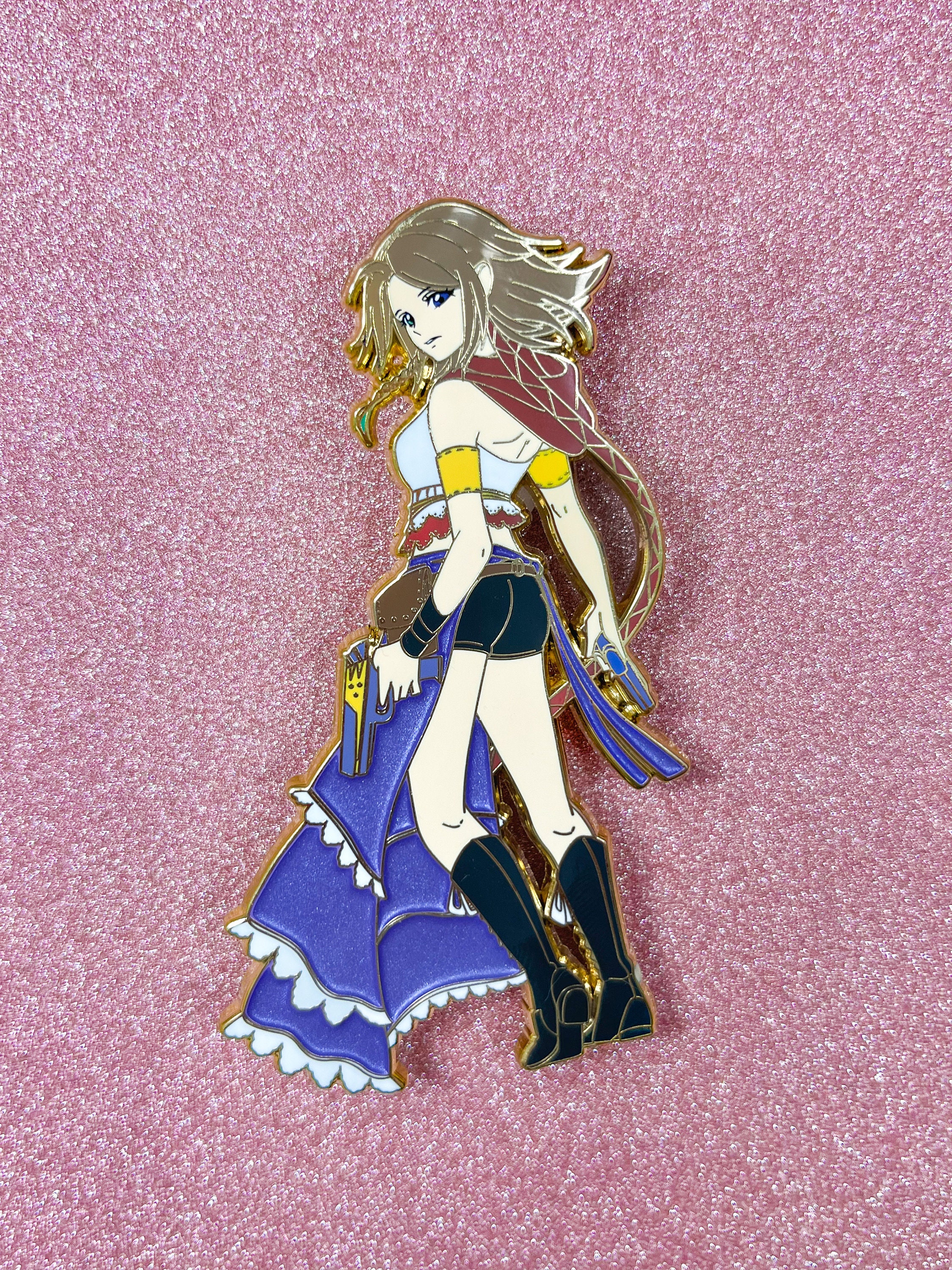 Final Fantasy X FF 10 Rikku Rainbow Foil Holo Character Figure Art Card B