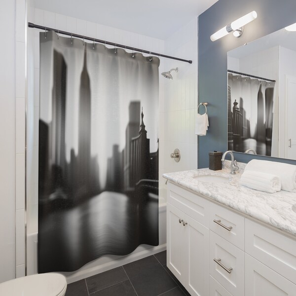 New York City Shower Curtain Etsy