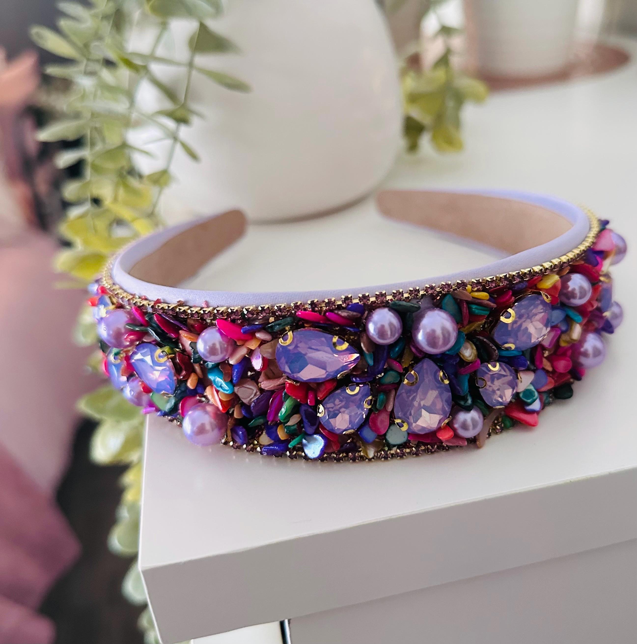 Purple Pearl Headband - Etsy Australia