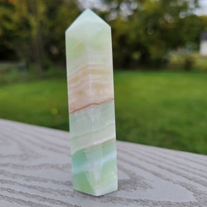 Caribbean Calcite and Pistacio Calcite Towers