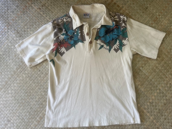 Vintage Lightning Bolt Polo Shirt - image 1