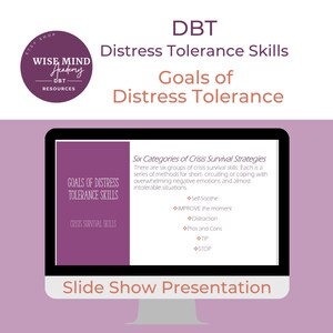 Goals of DBT Distress Tolerance Skills