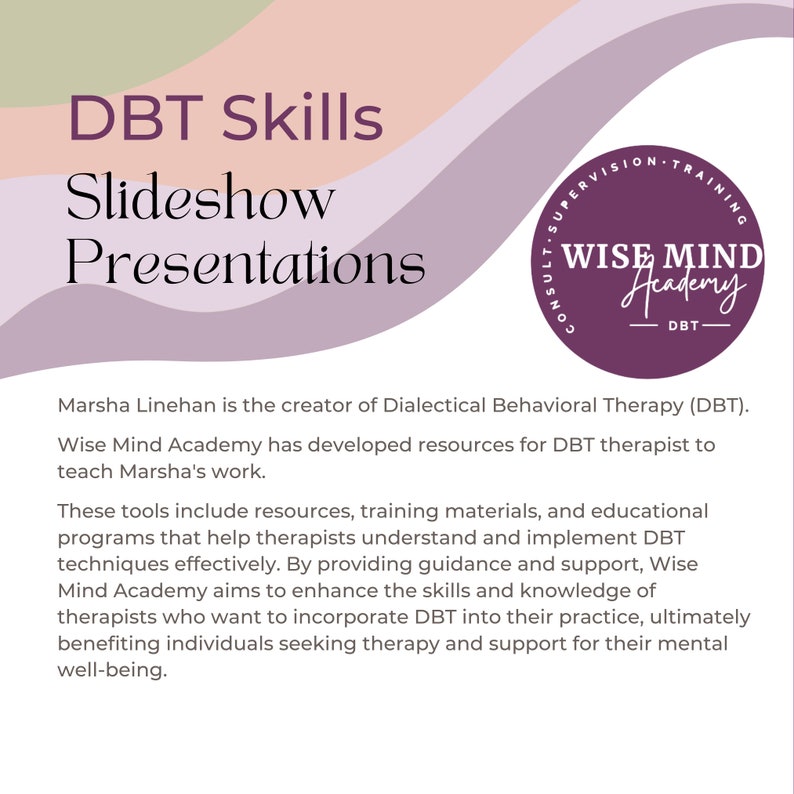 DBT Nonjudgmental Stance How Skill Presentation Slides - Etsy