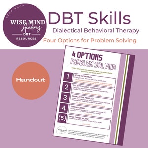 4 Options for Problem Solving HANDOUT