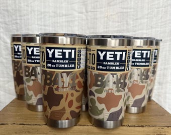 YETI 20oz Rambler | Custom | Business | Party | Gift | Laser | Engraved