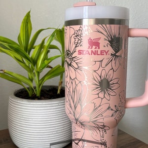 Pink Dusk 40oz Stanley Cup – Mighty Fine Laser Design