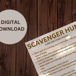 Scavenger Hunts: Indoor and Outdoor