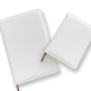 4 Pcs White Sublimation Journal Blank Note Books Sublimation Note Books  Notebooks For School Office (23X14.5Cm, A6)