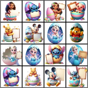 40+ Easter PNG Mega Bundle |Easter Cartoon Character PNG | Easter PNG