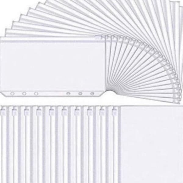 A6 plastic Envelopes | Zipper envelopes | 6 ring binder envelopes