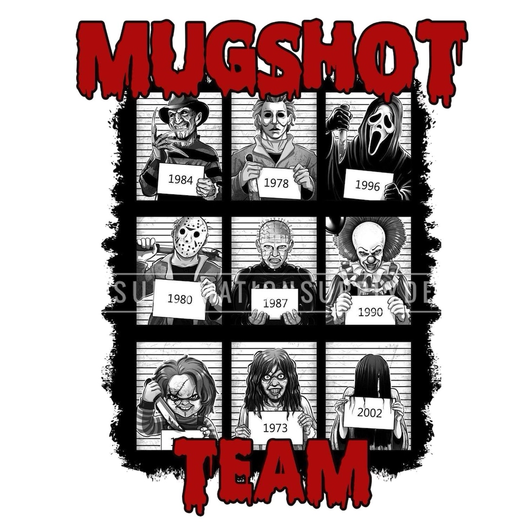 Horror Movie Line up Png, Scary Movie Killer Png, Halloween Horror