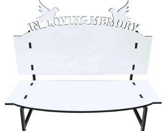Sublimation Blank : Memorial Bench , sublimation decor , Sublimation bench