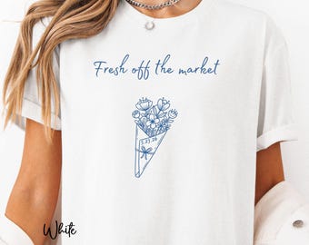 Custom Engaged Shirt Comfort Colors Shirt for Bride Floral Graphic Tee with Date for Bride to Be Newly Engaged Gift for Her
