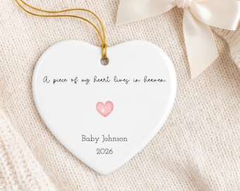 Personalized Miscarriage Ornament Memorial Gift for Loss of Baby Infant Remembrance Keepsake Gifts for Grieving Parents