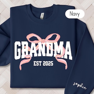 Personalized Grandma Sweatshirt: Custom Grandkids Names, New Grandma Gift