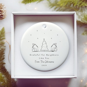 Personalized Neighbor Ornament, Neighbor Appreciation Gift, Christmas Ornament for Neighbor, Customized Gifts for Friends 2025