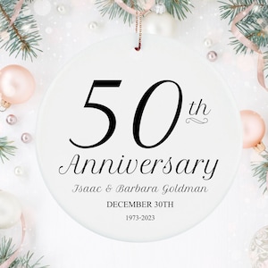Personalisierte Geschenke zum 50. Hochzeitstag, individuelle Ornamente zum 50. Hochzeitstag, Geschenk zum 50. Hochzeitstag, Geschenk zum 50. Jahrestag