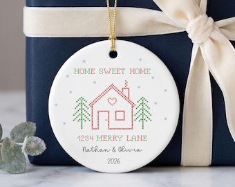 New Home Ornament Personalized Closing Gift from Realtor Housewarming Gift for New Neighbor