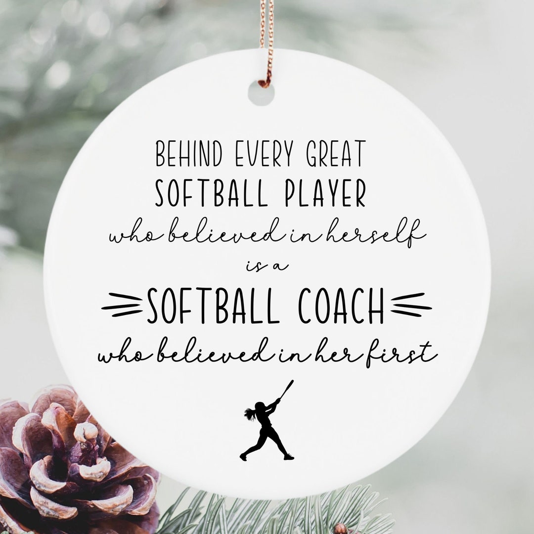 Softball Coach Ornament, Softball Coach Gifts, Ornament for Softball