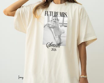 Future Mrs. Photo Shirt Comfort Colors Engaged T-shirt Bridal Bachelorette Tee