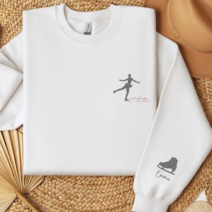 Personalized Figure Skating Sweatshirt: Ice Skater Crewneck